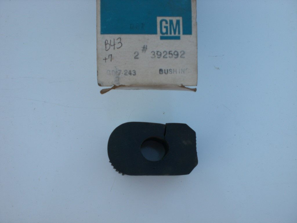BUSHING; FRONT STABILIZER SHAFT (.72in ID)